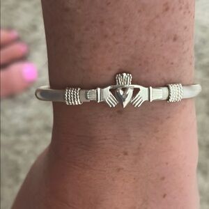 Silver Claddagh Bracelet